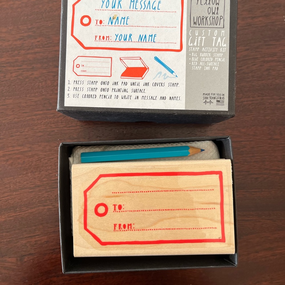 Custom Stamp Gift Tag Kit - Picture 2 of 3